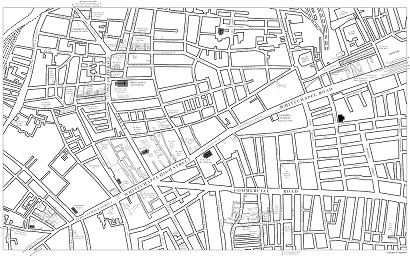Jack the Ripper map of Whitechapel